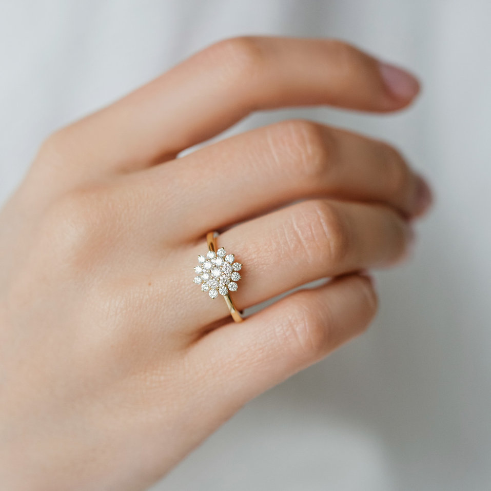 Prsteň s diamantmi Shiny Constellation