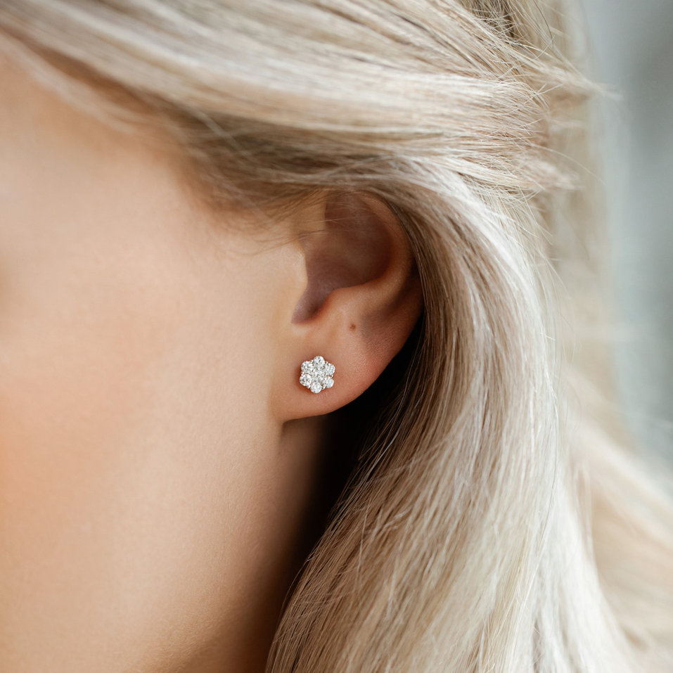 Náušnice s diamantmi Shiny Constellation