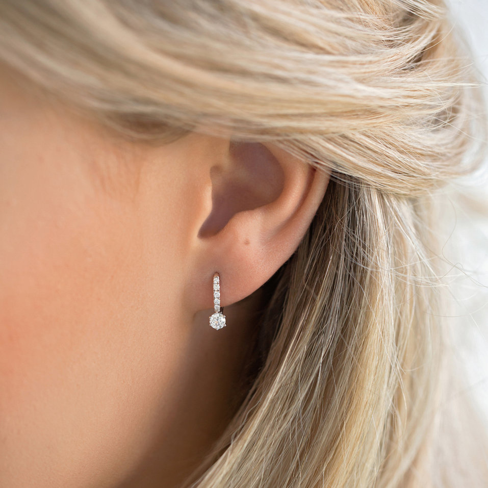 Náušnice s diamantmi Sparkless