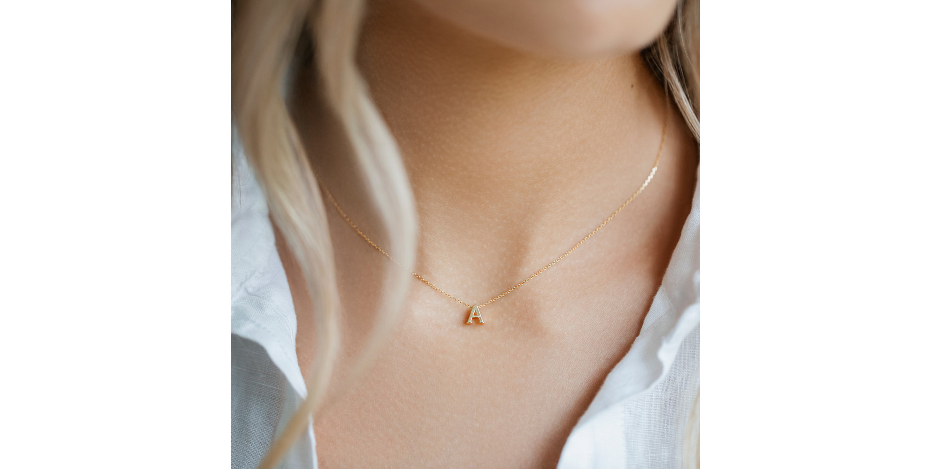 Náhrdelník s diamantom Flat Line C