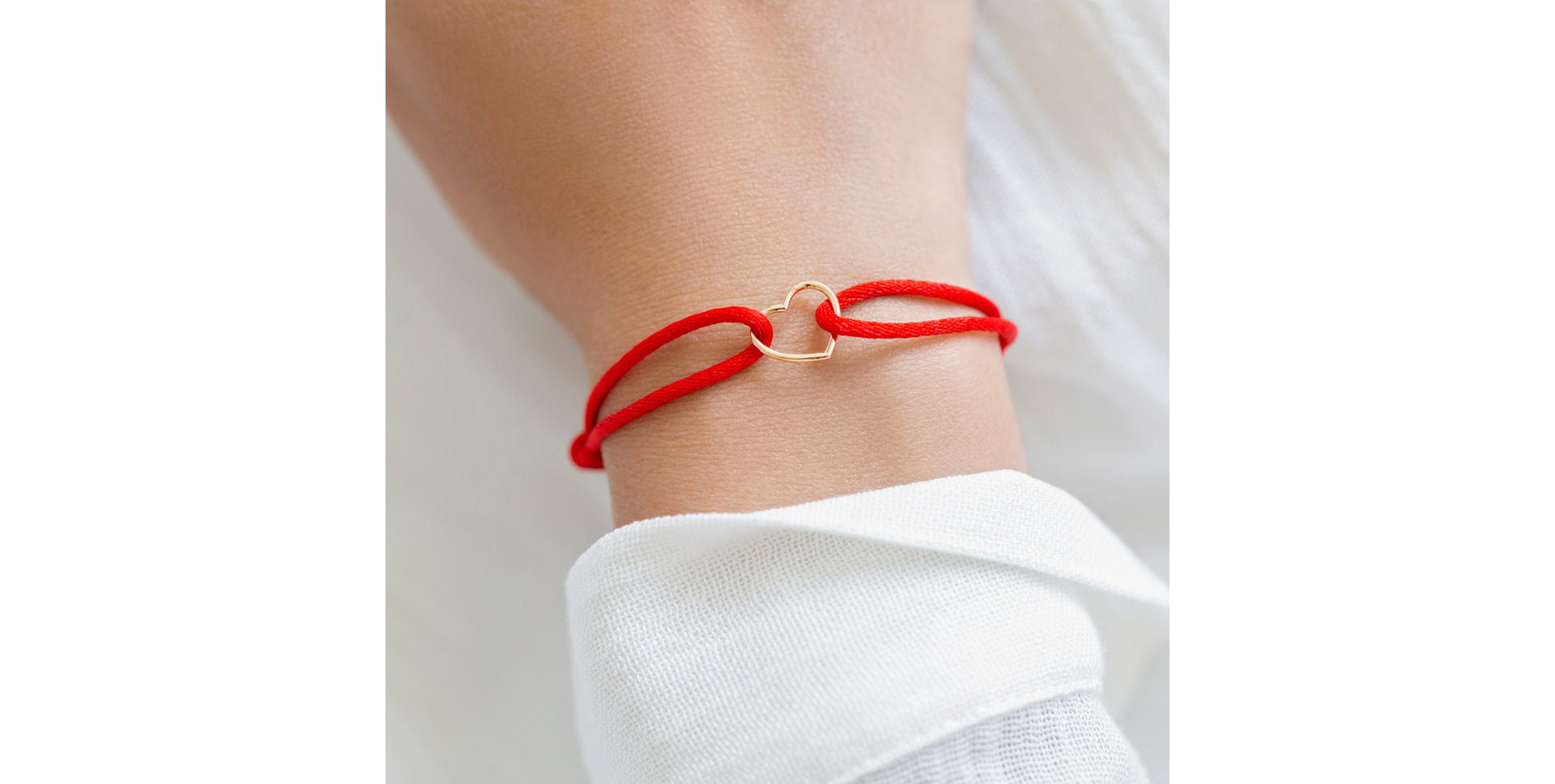 Diamantový náramok so šnúrkou Heart