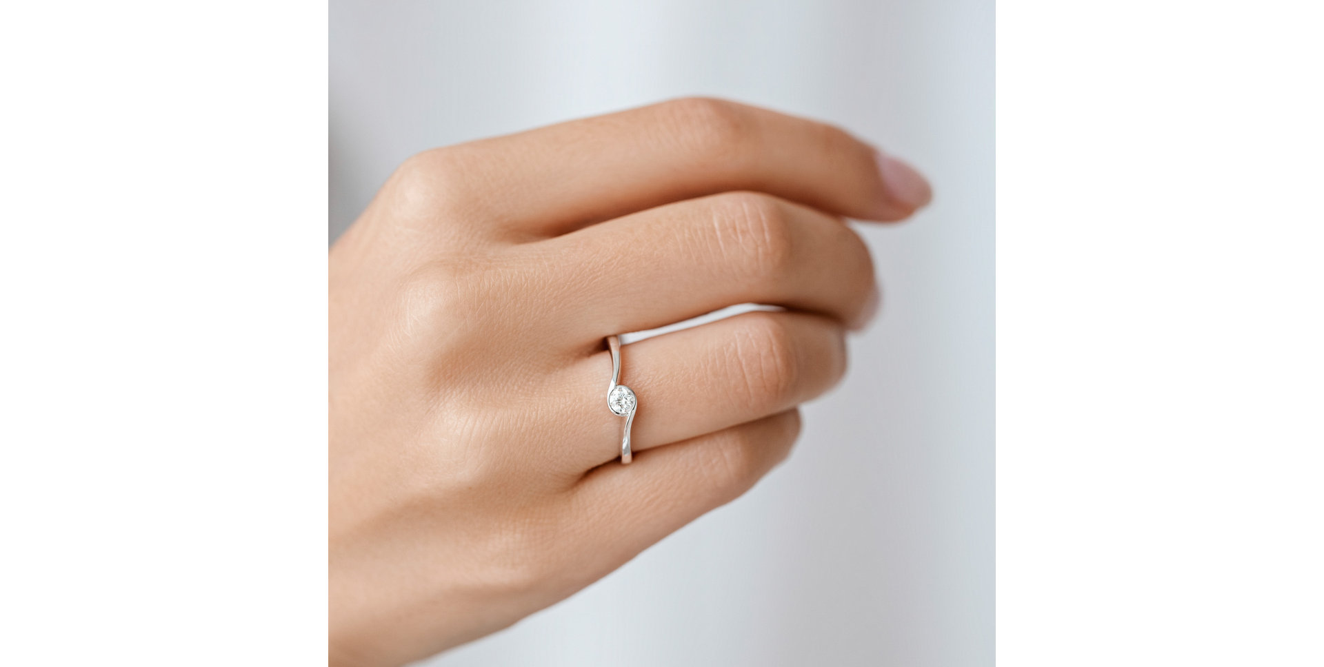 Prsteň s diamantom Shiny Joy