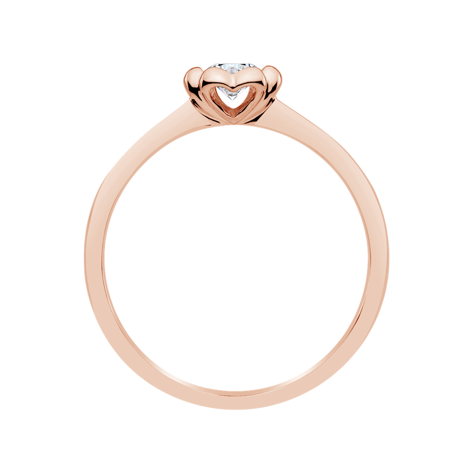 Prsteň s diamantom Blooming Love