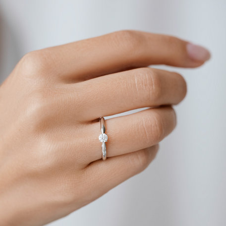 Prsteň s diamantom One Love