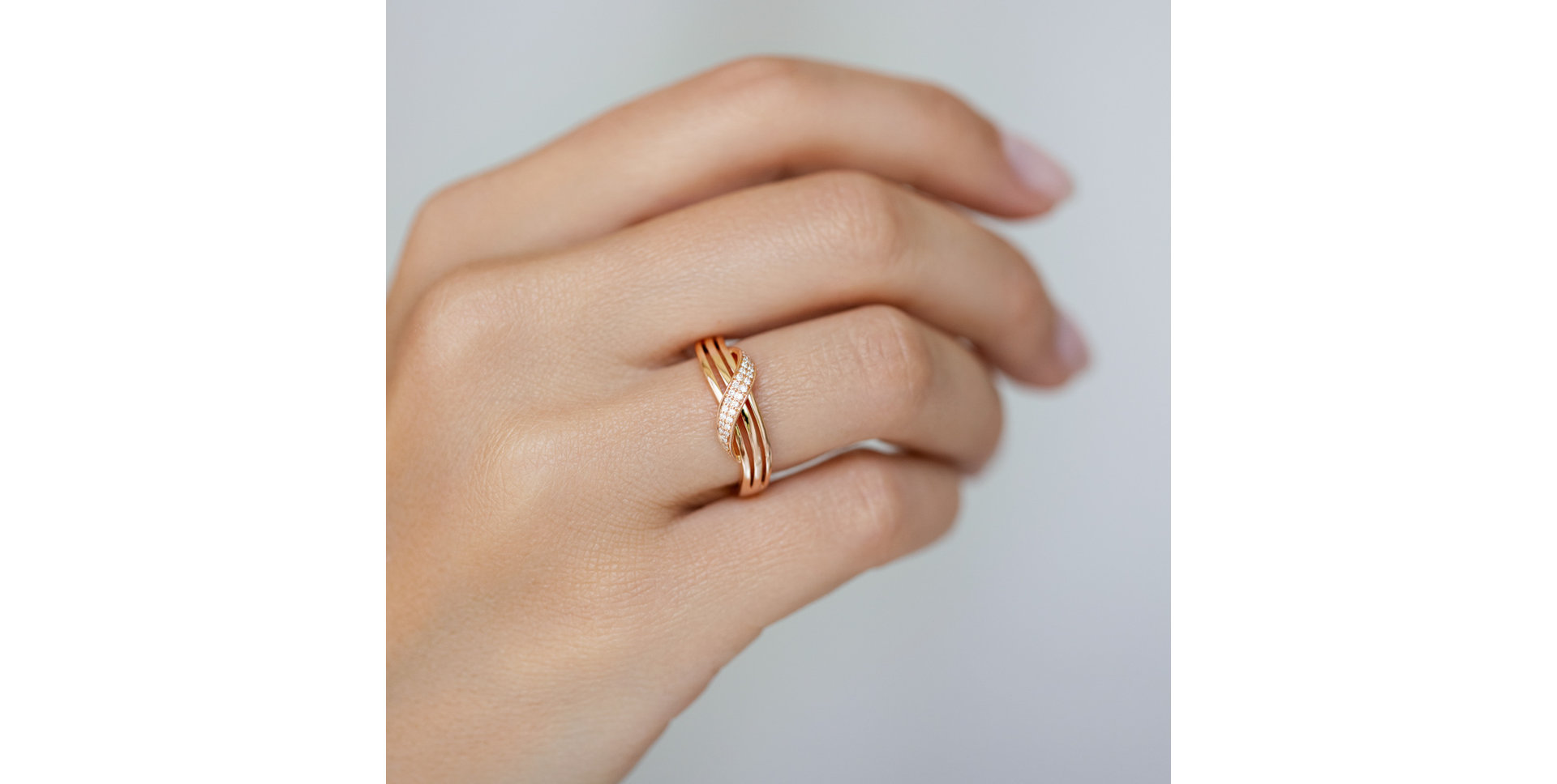 Prsteň s diamantmi Essential Wave