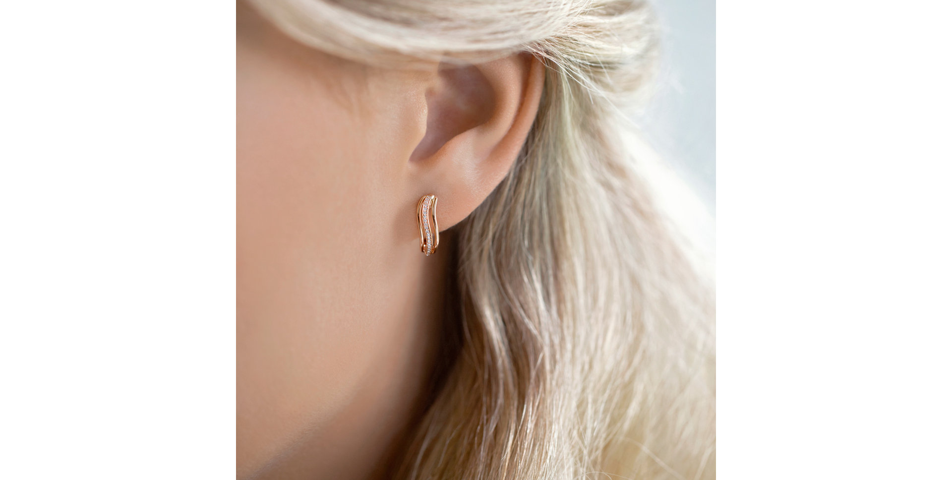 Náušnice s diamantmi Midnight Sea