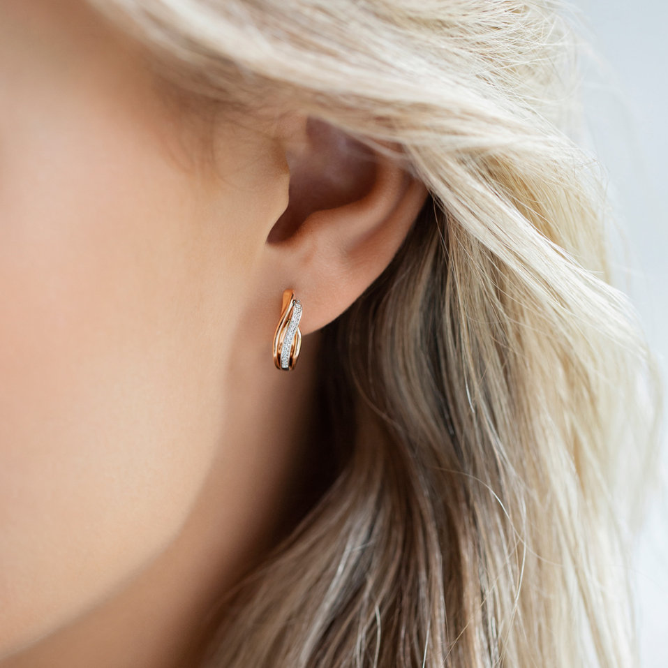 Náušnice s diamantmi Precious Ray