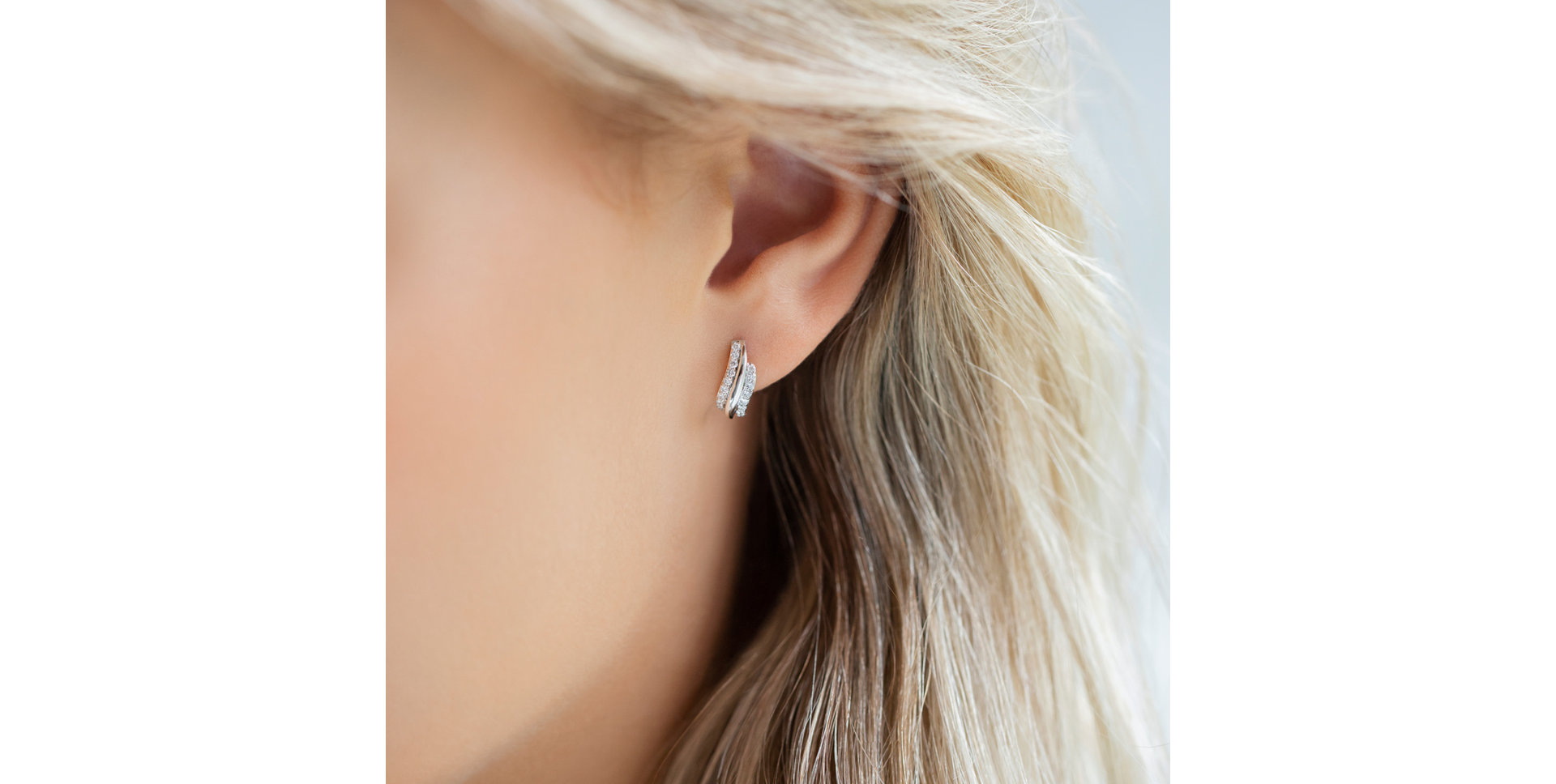 Náušnice s diamantmi Sparkling Sea