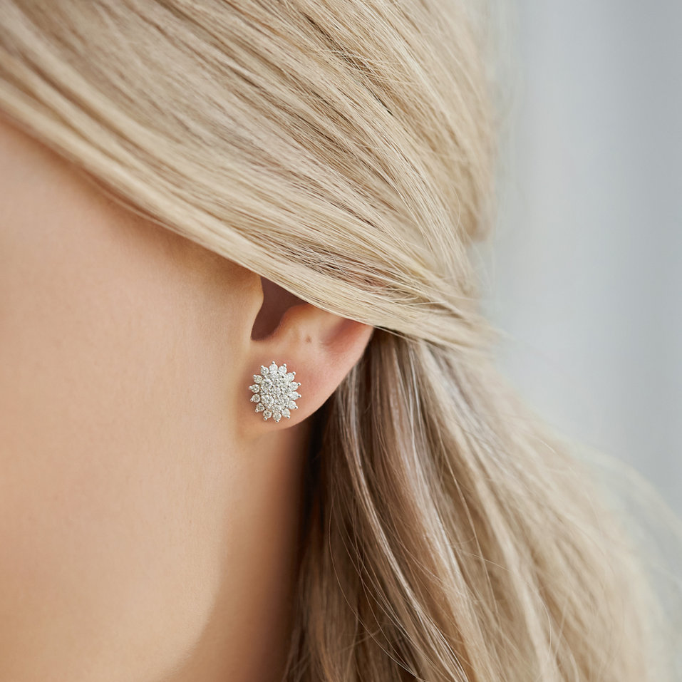 Náušnice s diamantmi Midnight Star