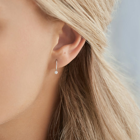 Náušnice s diamantom Everyday Glow