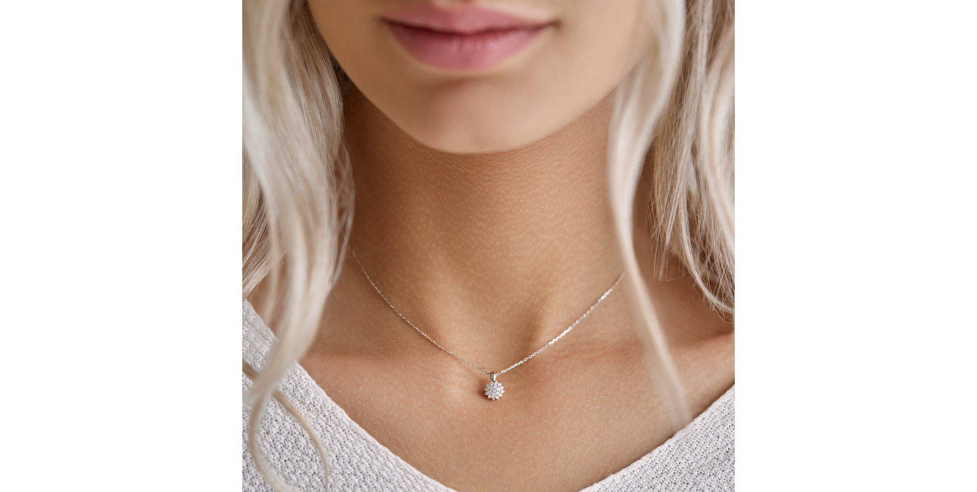 Prívesok s diamantmi Midnight Sun