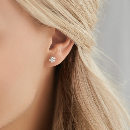 Náušnice s diamantmi Sparkless