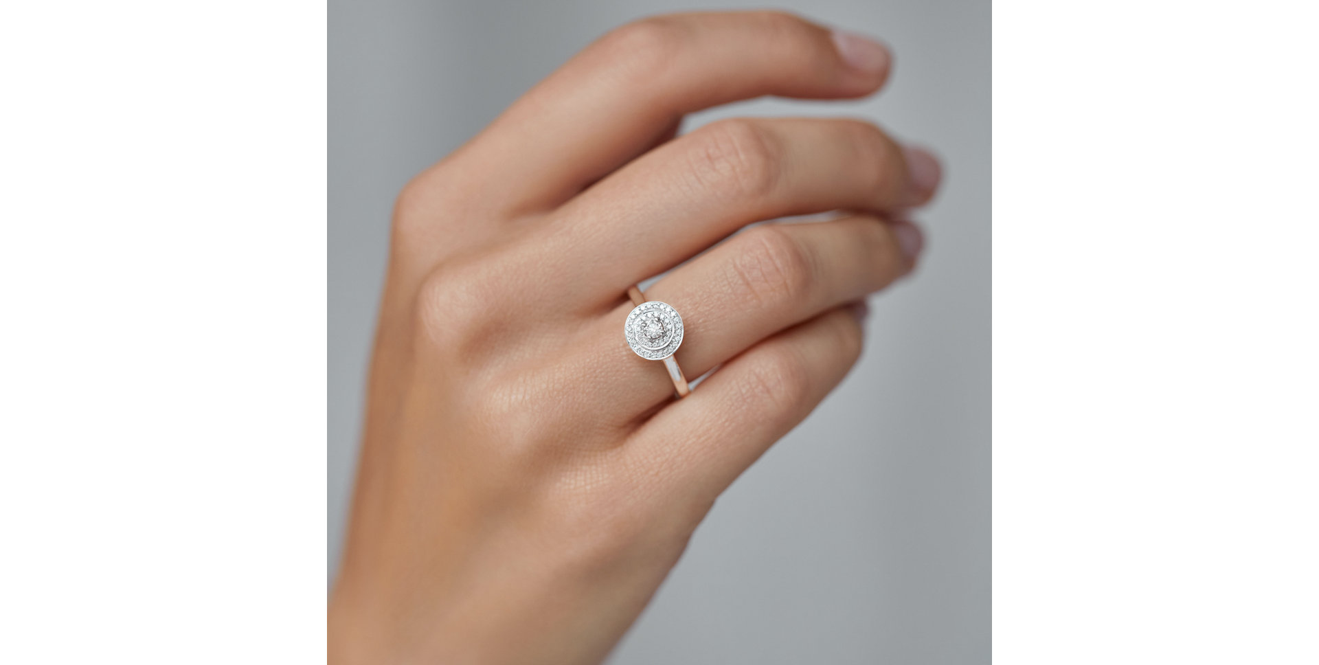 Prsteň s diamantmi Noble Mystery