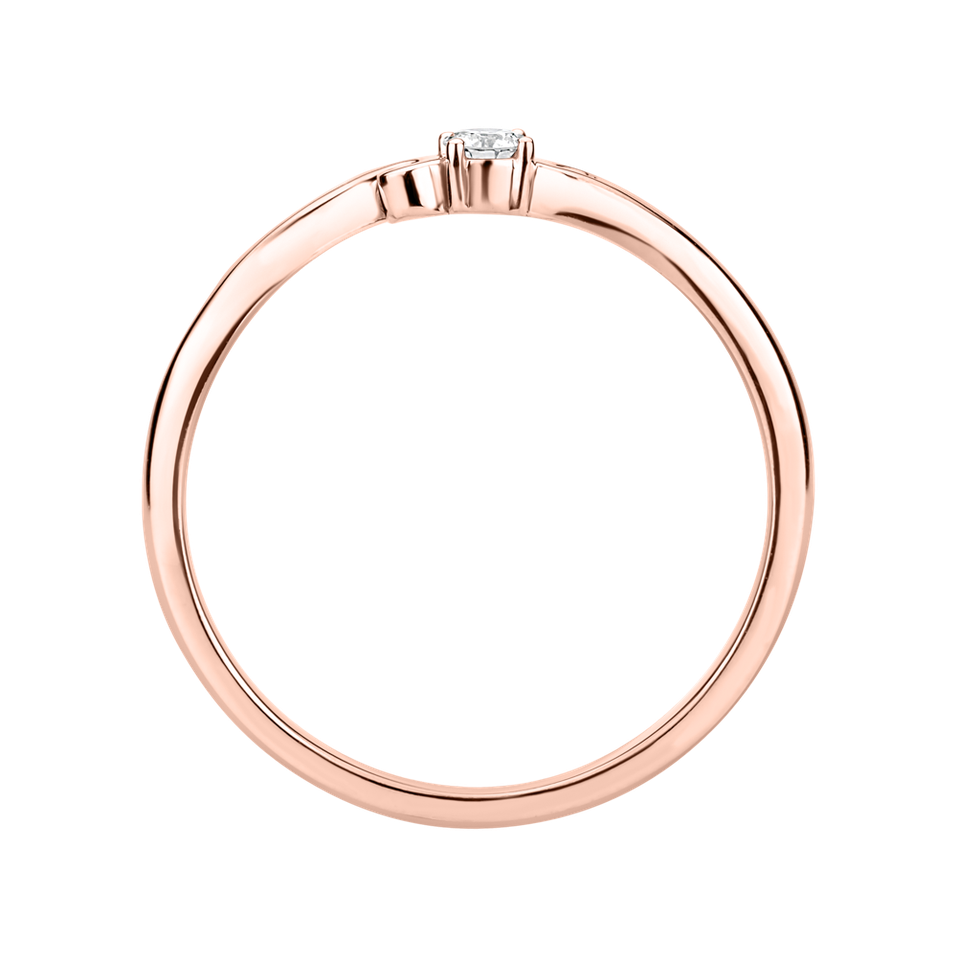 Prsteň s diamantom Baroque Love