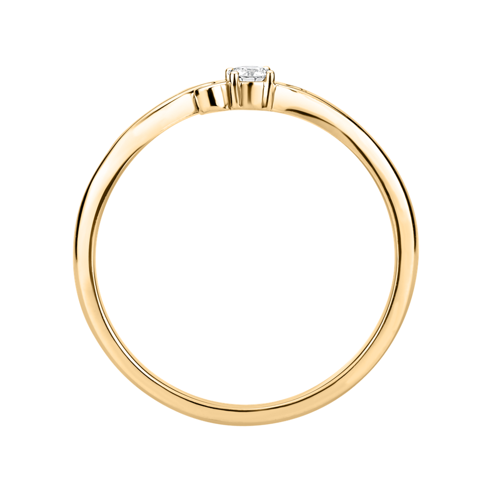 Prsteň s diamantom Baroque Love