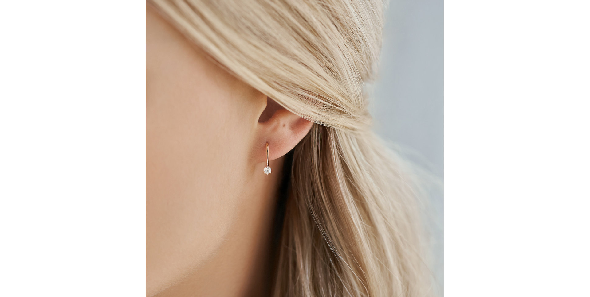 Náušnice s diamantom Everyday Glow