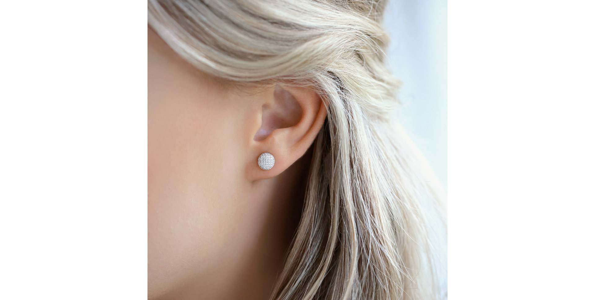 Náušnice s hnedymi diamantmi Wonder Planet