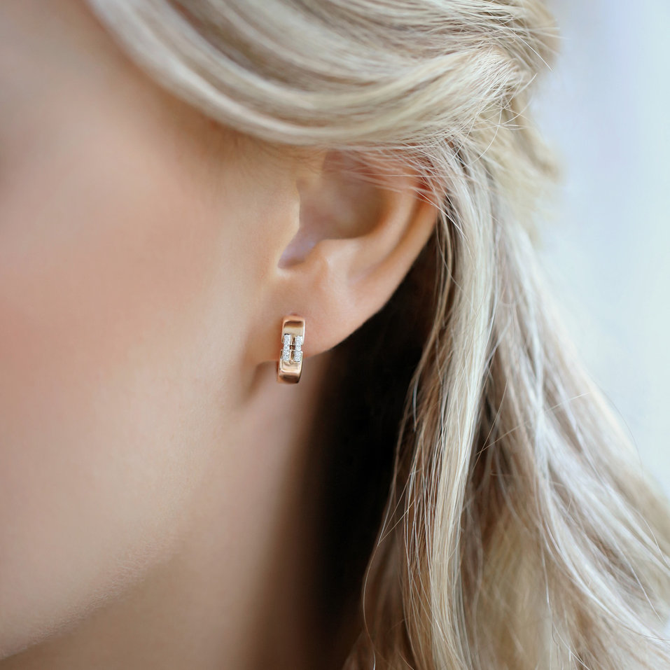 Náušnice s diamantmi Lady Gleam