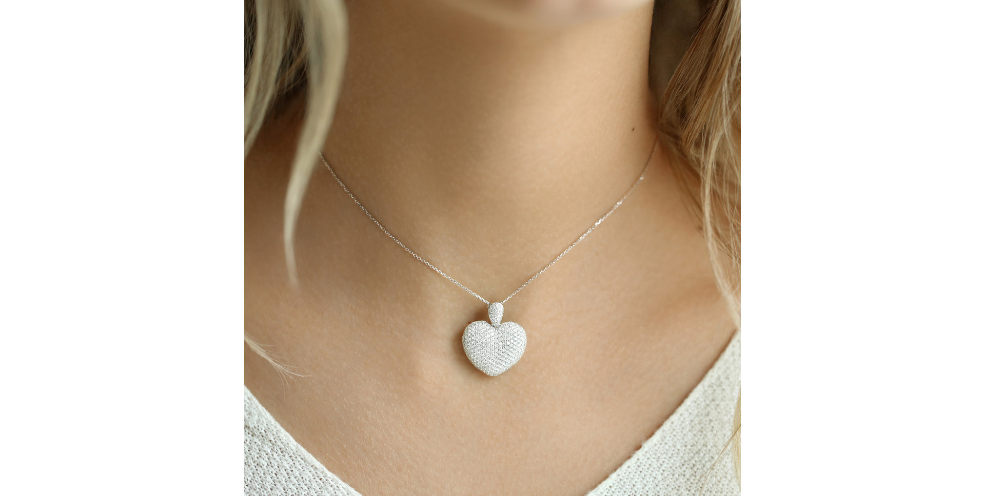 Prívesok s diamantmi Heart Brilliance