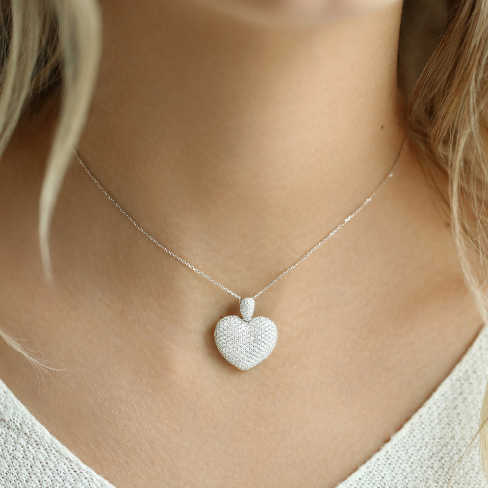 Prívesok s diamantmi Heart Brilliance