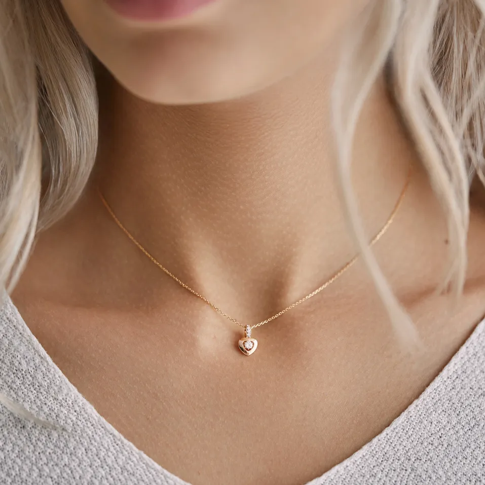 Prívesok s diamantmi Petite Heart