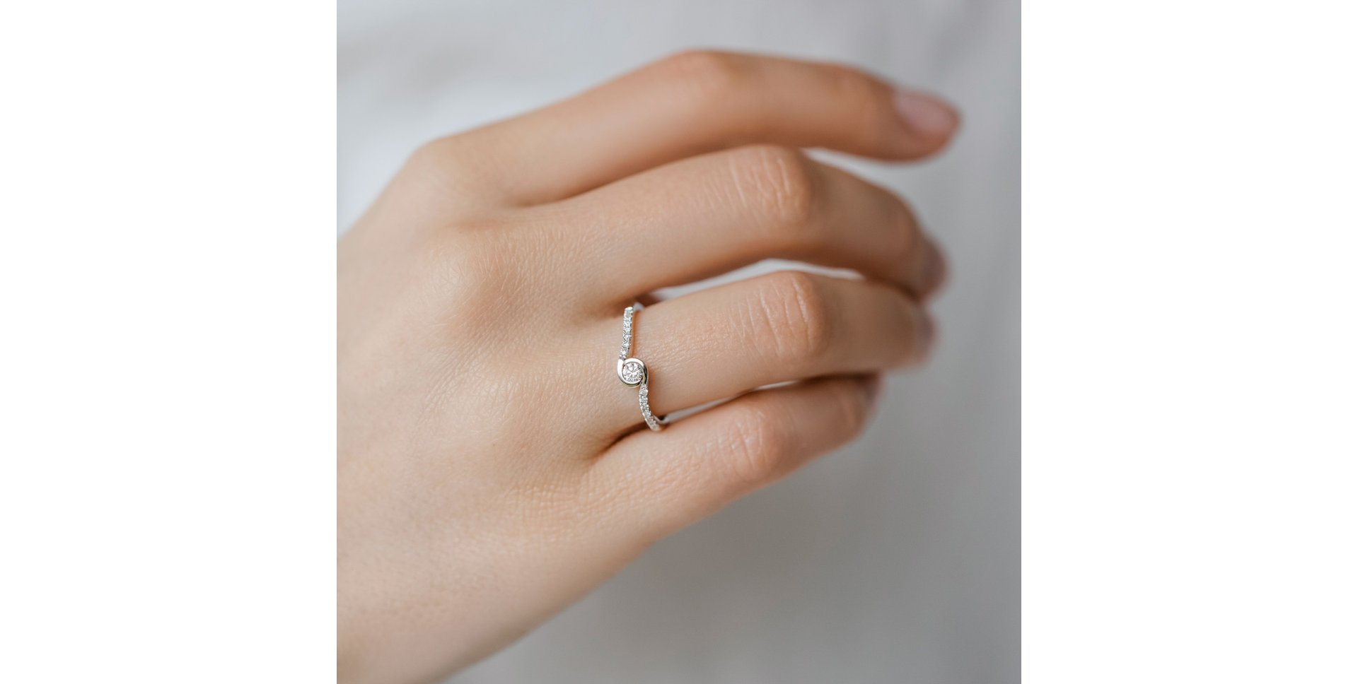 Prsteň s diamantmi Love Poem