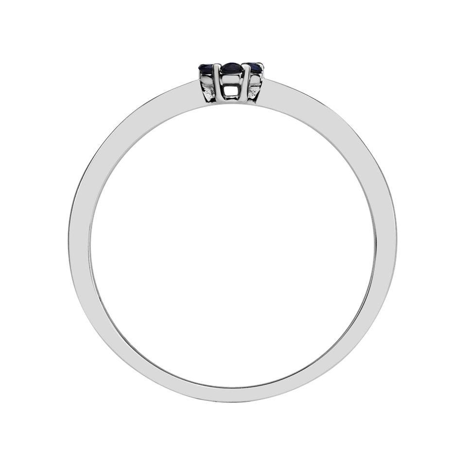 Prsteň s diamantom a zafírmi Shiny Constellation