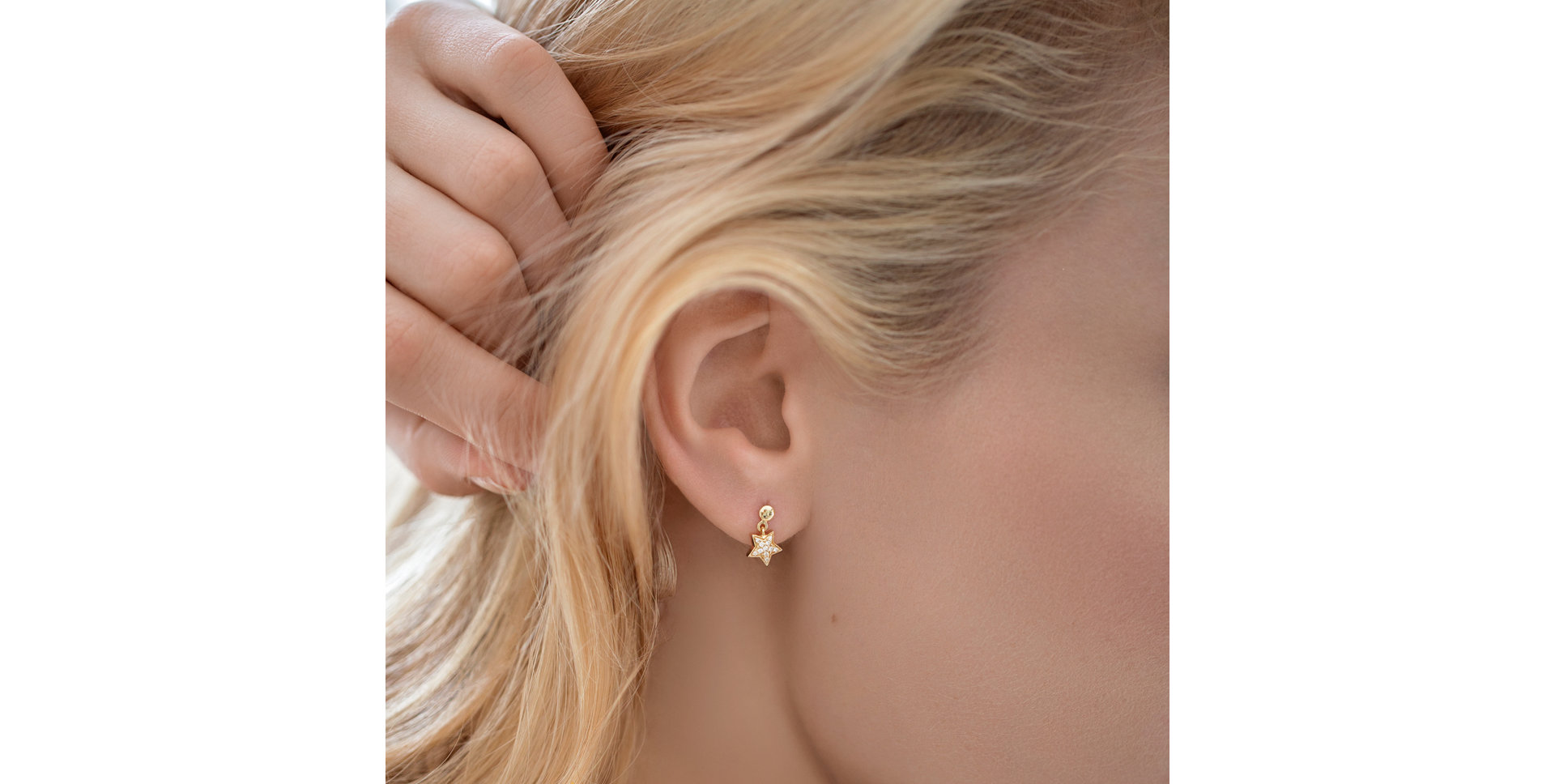 Náušnice s čiernymi diamantmi Amazing Night