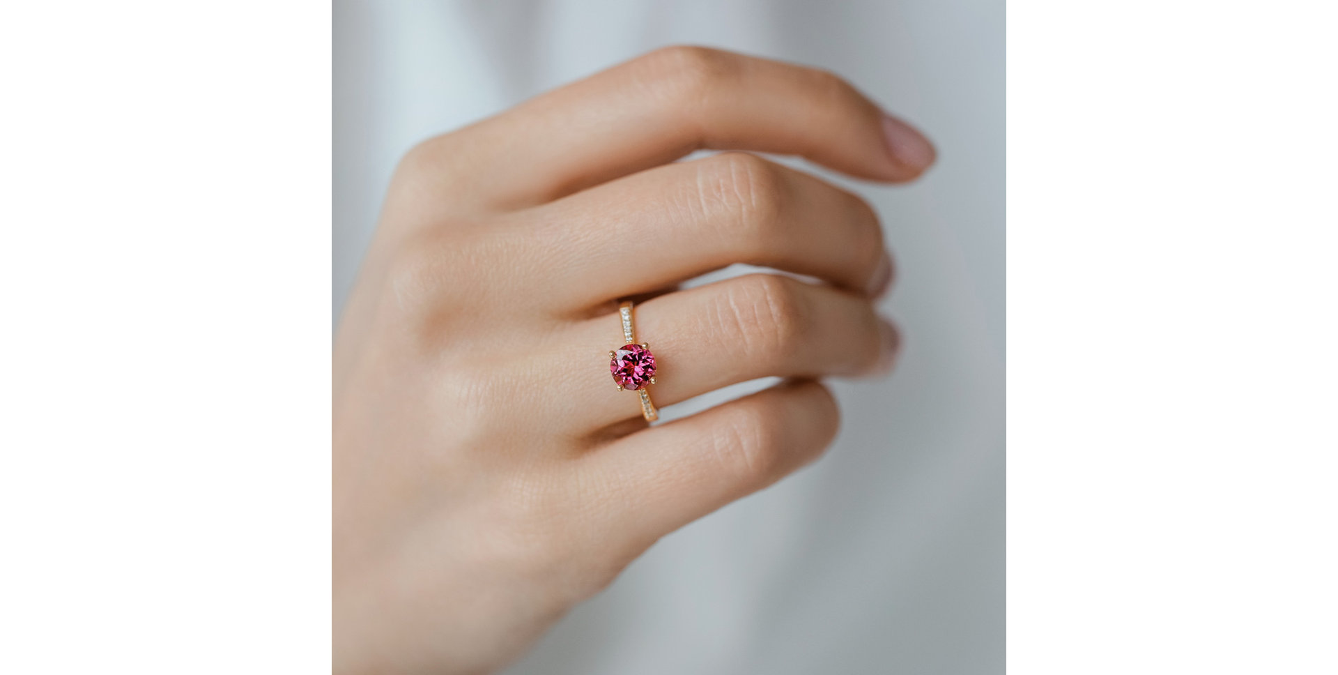 Prsteň s diamantmi a tanzanitom Bonbon