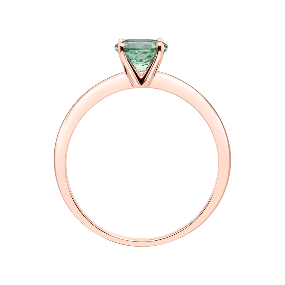 Prsteň s turmalínom  tyrkys Bonbon