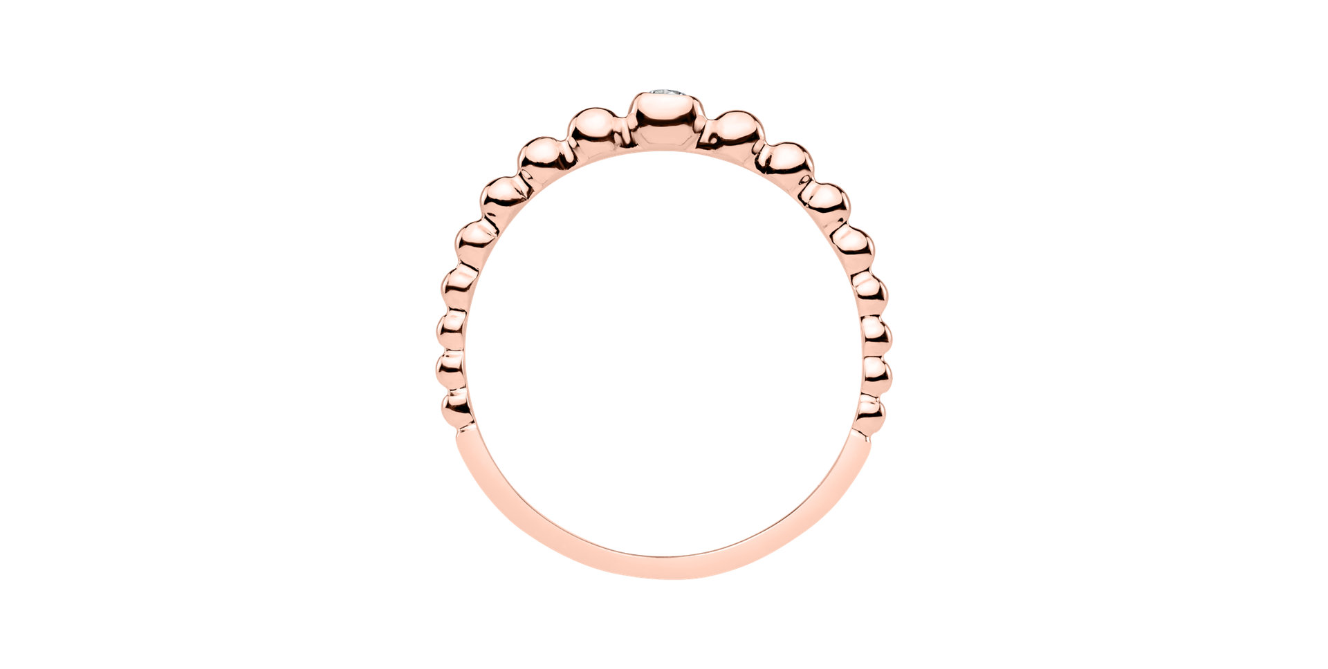 Prsteň s diamantom Shiny Dots