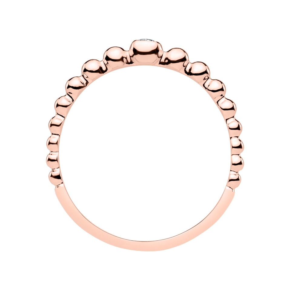 Prsteň s diamantom Shiny Dots