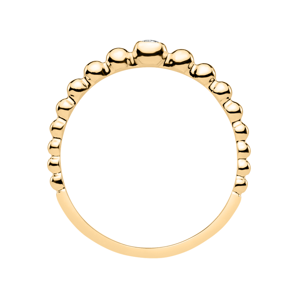 Prsteň s diamantom Shiny Dots