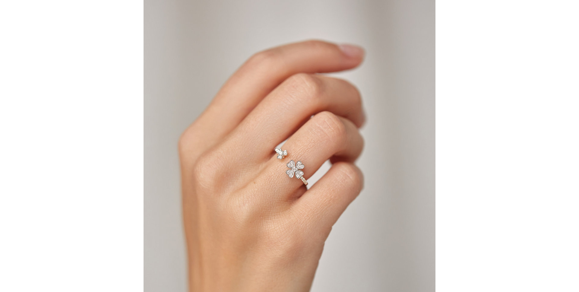 Prsteň s diamantmi Double Flowering