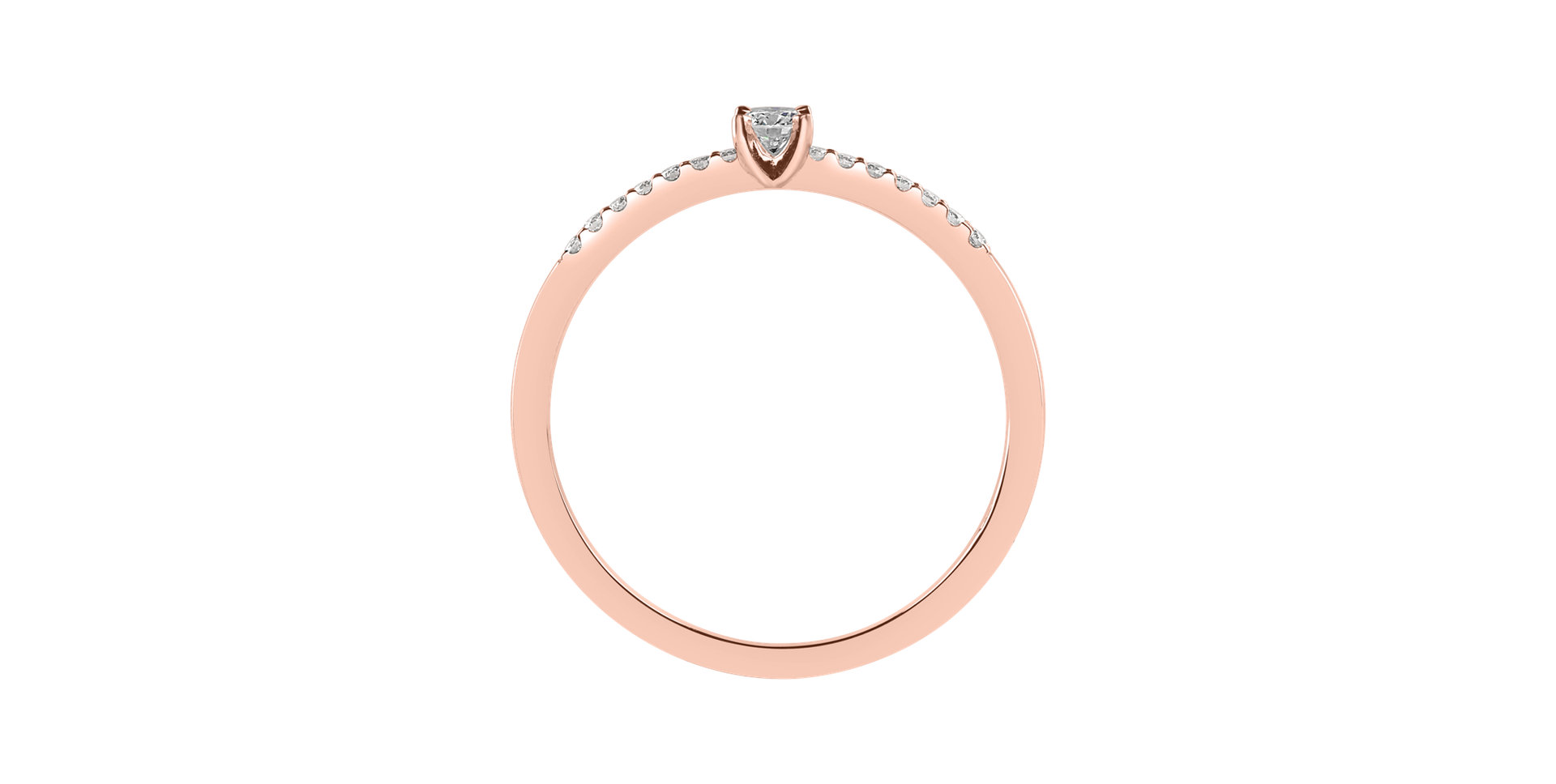 Prsteň s diamantmi Gem Simplicity