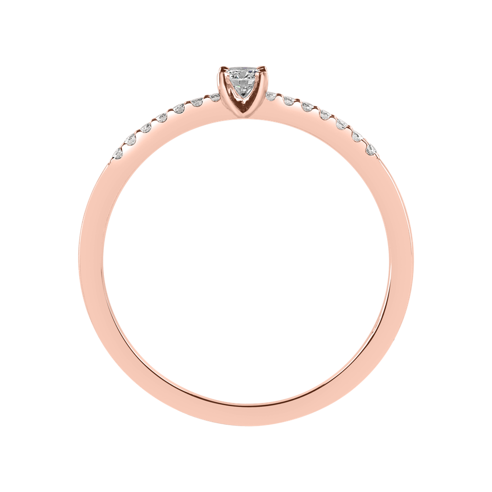 Prsteň s diamantmi Gem Simplicity