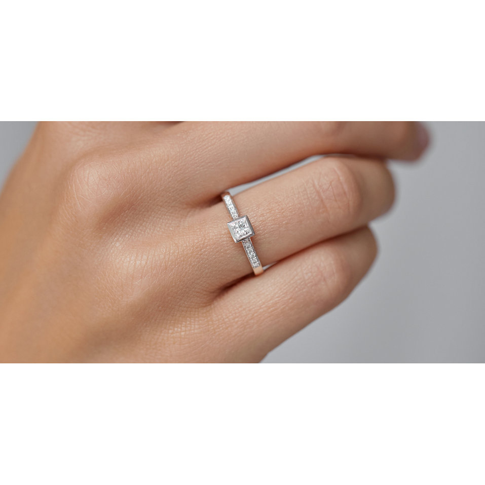 Prsteň s diamantmi Bold Love