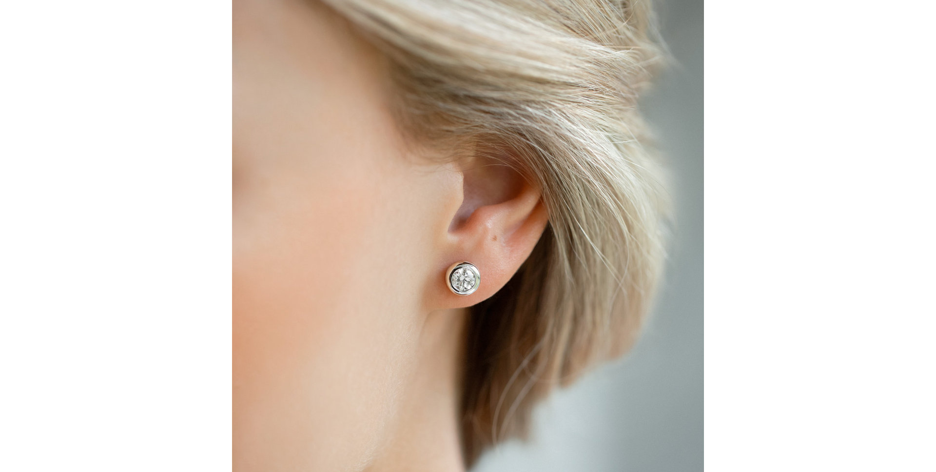 Náušnice s diamantom Sparkling Dots