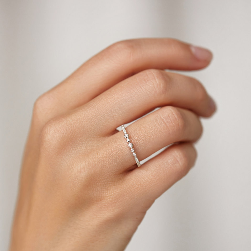 Prsteň s diamantmi Galaxy Princess