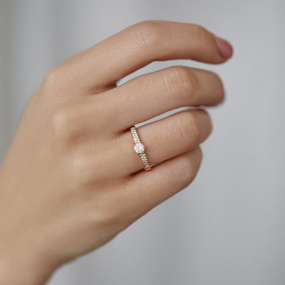 Prsteň s diamantmi Sparkling Romance