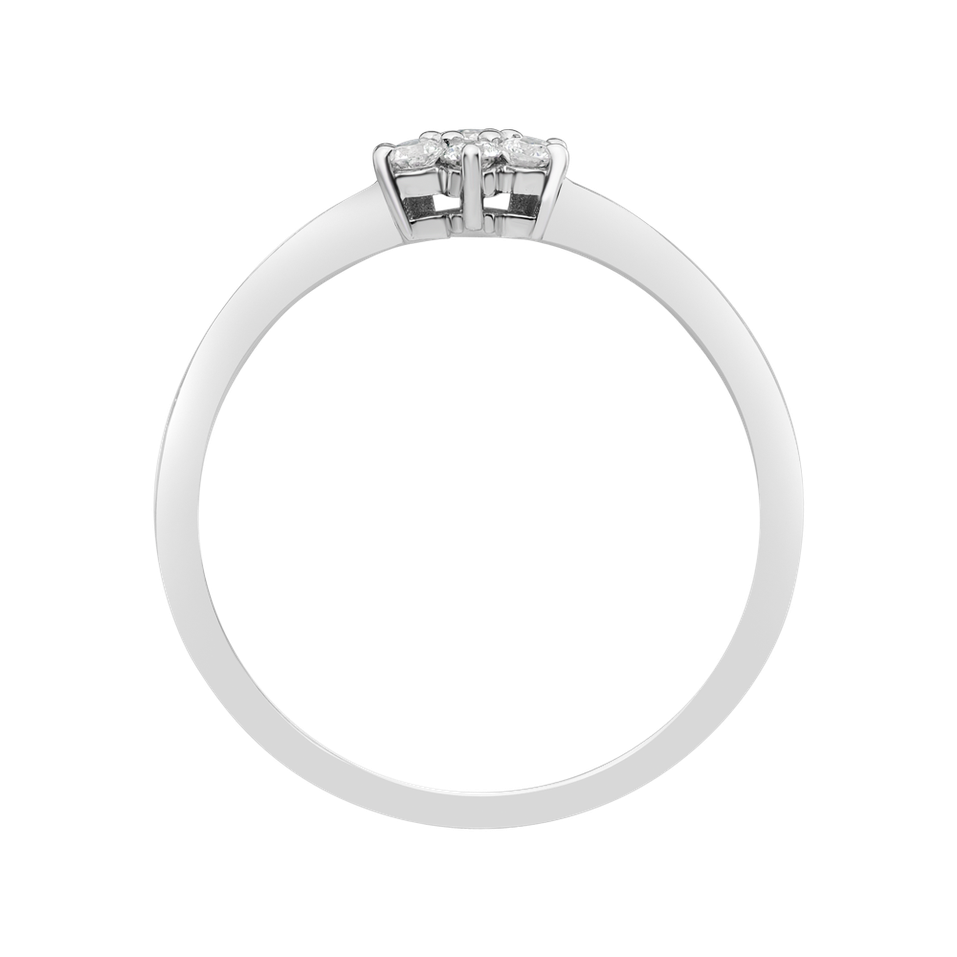 Prsteň s diamantmi Winter Star