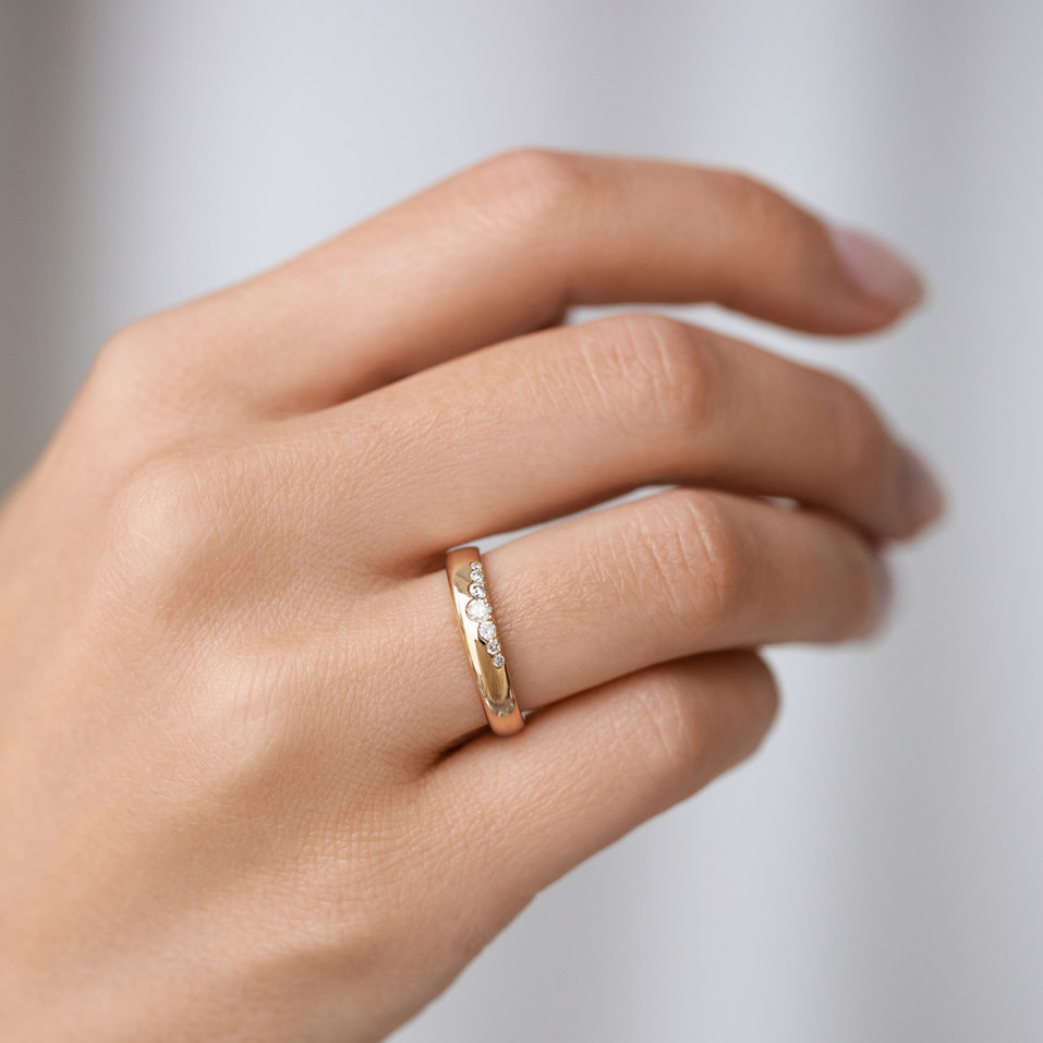 Prsteň s diamantmi Midnight Star