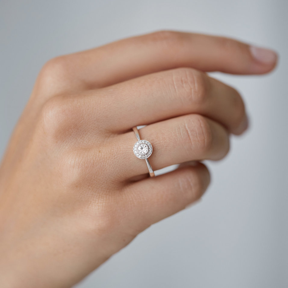 Prsteň s diamantmi Sun Highness