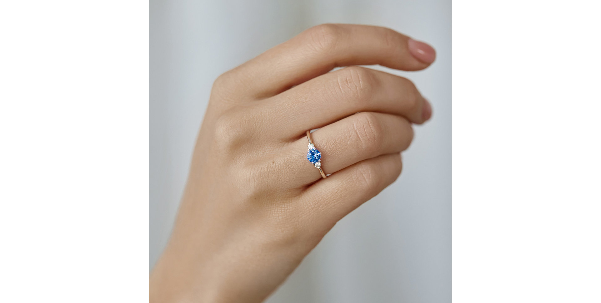 Prsteň s diamantmi a tanzanitom Midnight Serenity