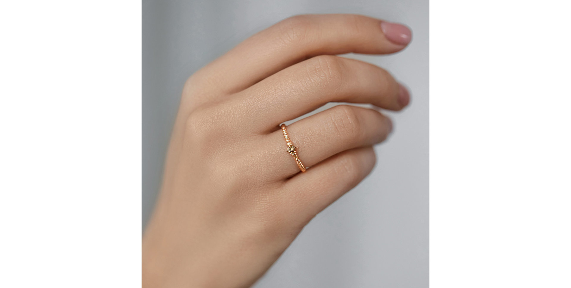 Prsteň s hnedým diamantom Unique Joy