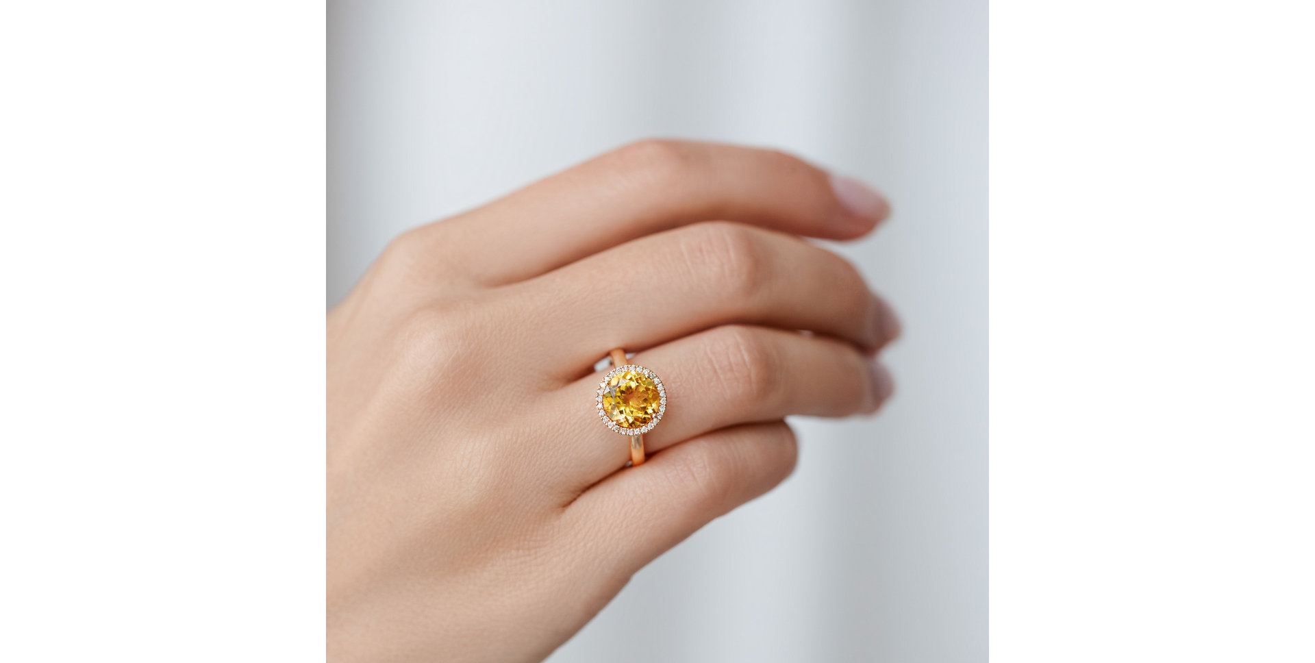 Prsteň s diamantmi a rhodolitom Bonbon