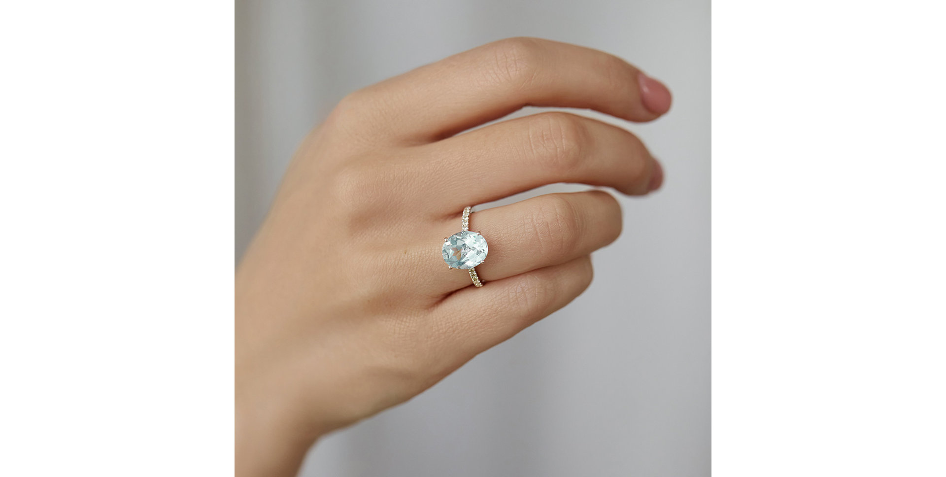 Prsteň s diamantmi a ametystom green Playful Glamour