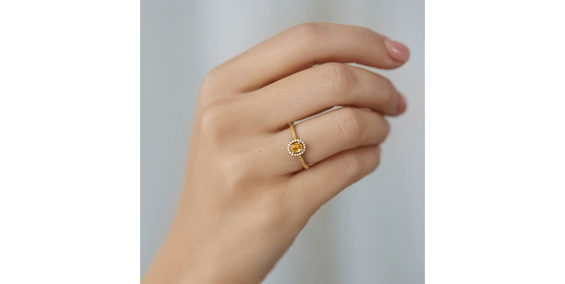 Prsteň so zafírom a diamantmi Princess