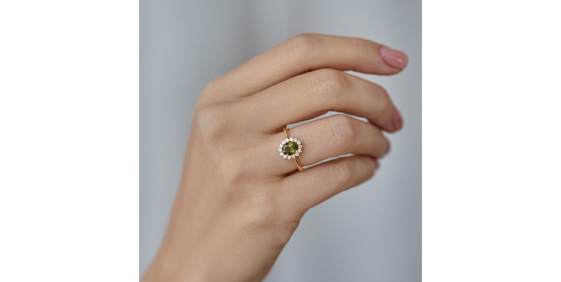 Prsteň s diamantmi a zafírom Princess