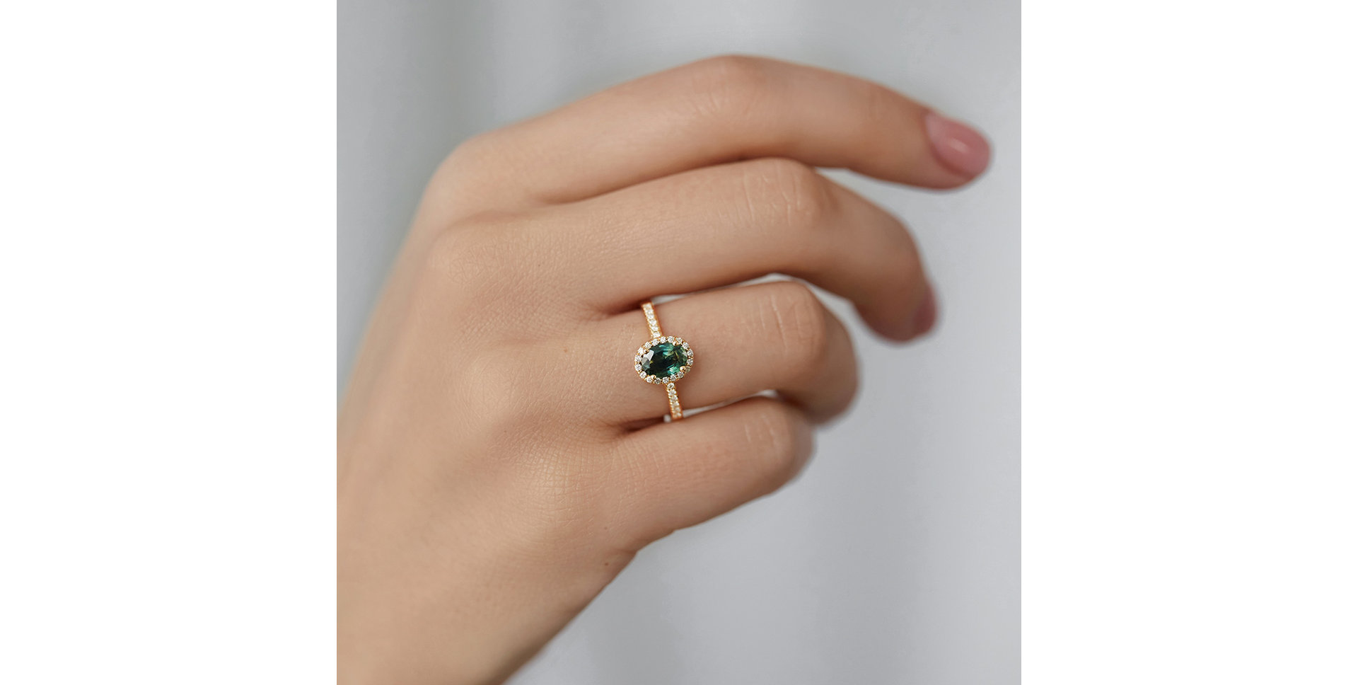 Prsteň s diamantmi a zafírom Princess